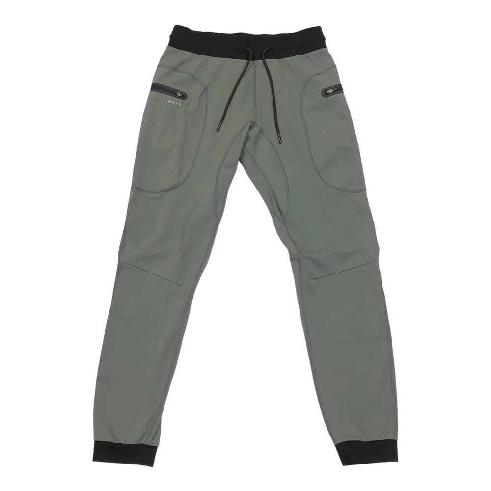 BYLT Basics Gray Joggers with Black Accents